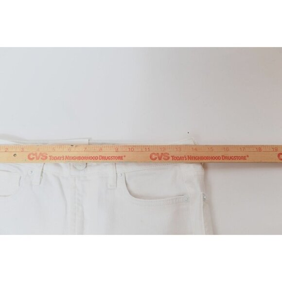 Seven For All Mankind Jeans Womens 28 White Mega Flare Denim Boho Western NEW - Picture 13 of 14